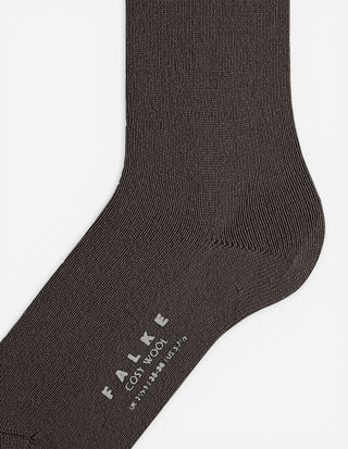 Cosy Wool Sock Mörkbrun