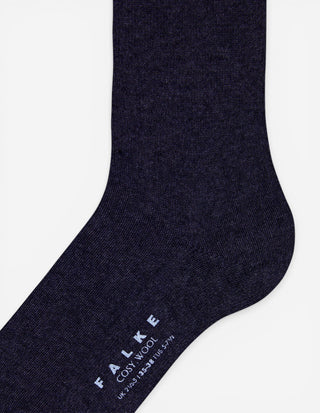 Cosy Wool Sock Marinblå