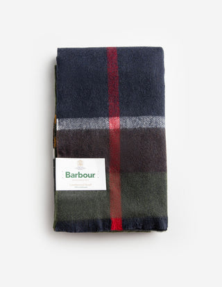 Rosefield Tartan Halsduk Lammull Grön/Blå/Röd