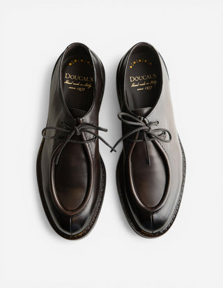 Lace-up Leather Shoe Dark Brown