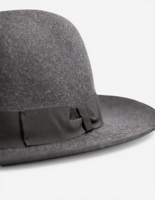 Crushable Wool Hat Dark Gray