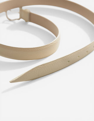 Milo Skärp Läder Beige