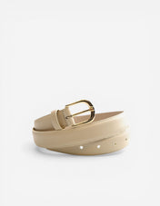 Milo Skärp Läder Beige