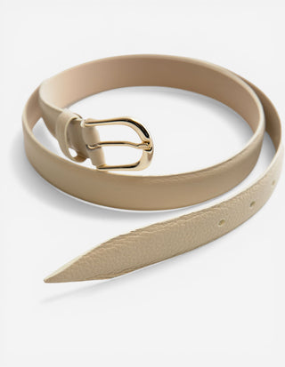 Milo Skärp Läder Beige