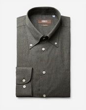 Slim Fit Skjorta Flanell Grön