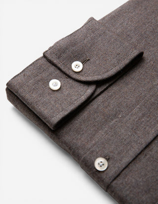 Regular Fit Skjorta Flanell Brun