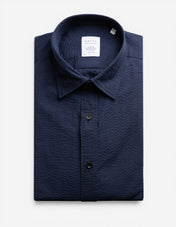Seersucker Shirt Navy