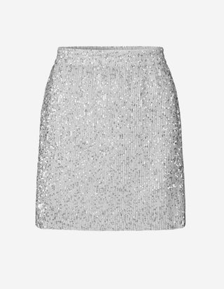 Floretta Kjol Paljett Silver