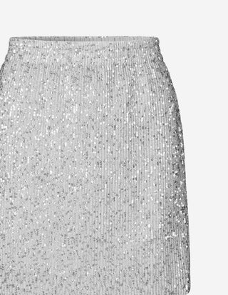 Floretta Kjol Paljett Silver
