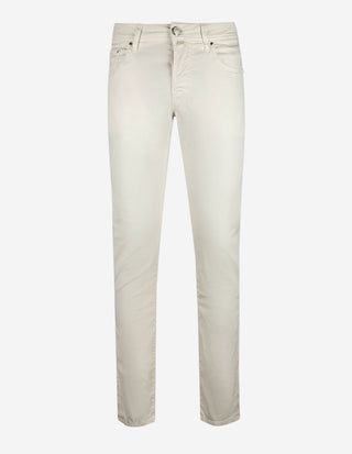 Nick 5-ficksbyxa Bomull Lyocell Stretch Ljusbeige