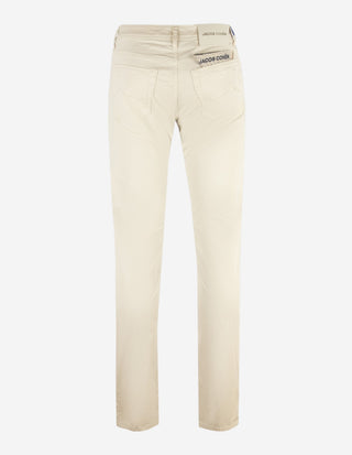 Nick 5-ficksbyxa Bomull Lyocell Stretch Ljusbeige