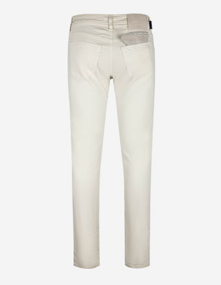 Nick 5-ficksbyxa Bomull Lyocell Stretch Ljusbeige