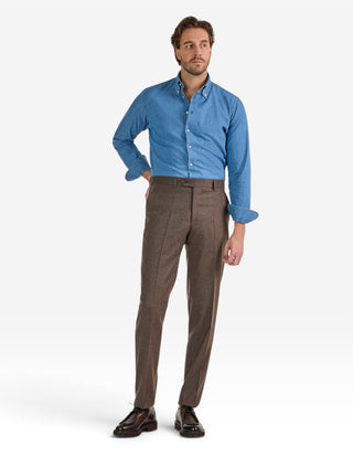 Davide Byxa Flanell Nougat