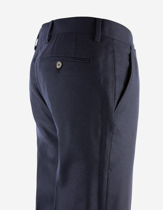 Davide Byxa Flanell Navy
