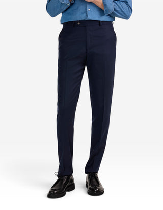 Davide Byxa Flanell Navy