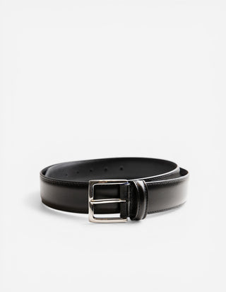 Leather Belt Calf Black