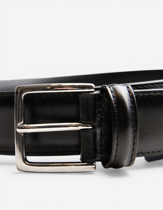 Leather Belt Calf Black