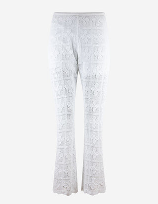 Crochet Trousers Bianco