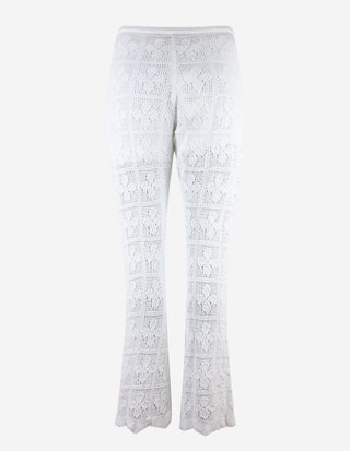Crochet Trousers Bianco