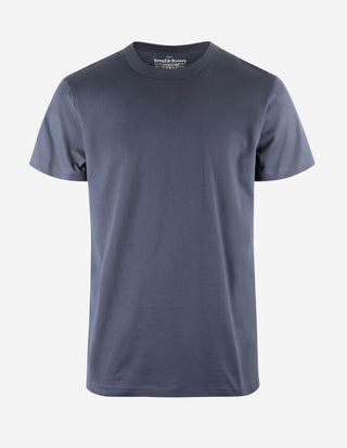 Crew Neck Pima Marinblå
