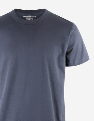 Crew Neck Pima Marinblå
