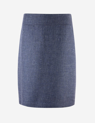 Sivan Skirt Linnen Navy