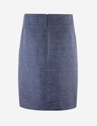 Sivan Skirt Linnen Navy