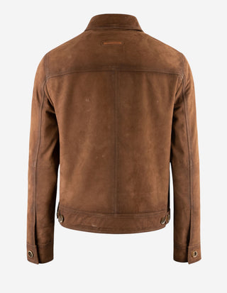 Racer Biker Jacka Brun