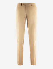 Regular Chinos Bomull Stretch Mörkbeige