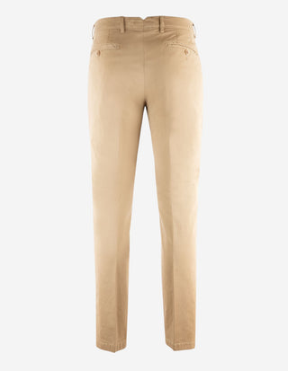 Regular Chinos Bomull Stretch Mörkbeige