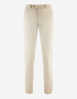 Regular Chinos Bomull Stretch Ljusbeige
