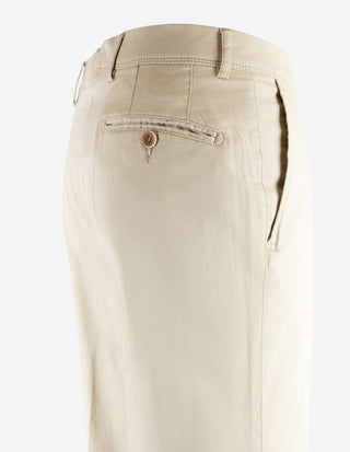 Regular Chinos Bomull Stretch Ljusbeige