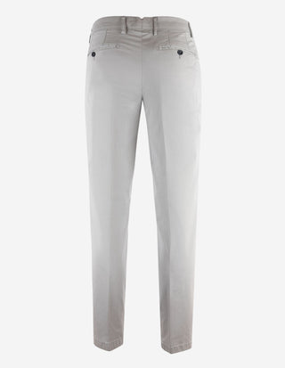 Regular Chinos Bomull Stretch Grå