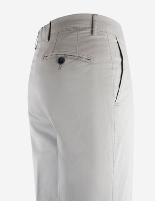 Regular Chinos Bomull Stretch Grå