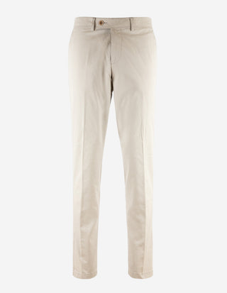 Regular Chinos Bomull Stretch Ljusbeige