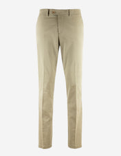 Regular Chinos Bomull Stretch Mossgrön