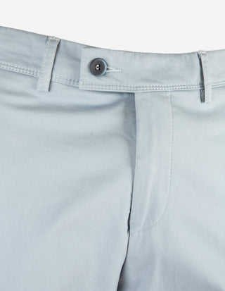 Regular Chinos Bomull Stretch Ljusblå
