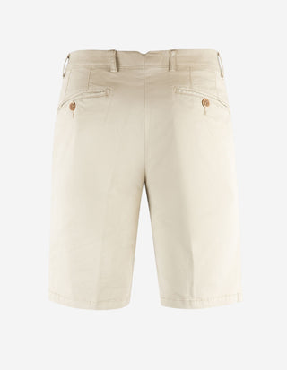 Shorts Bomull Stretch Ljusbeige