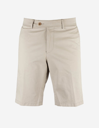 Shorts Bomull Stretch Ljusbeige