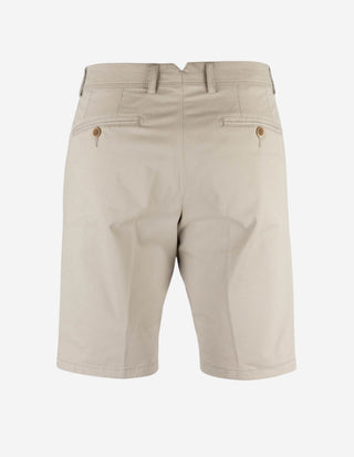 Shorts Bomull Stretch Ljusbeige