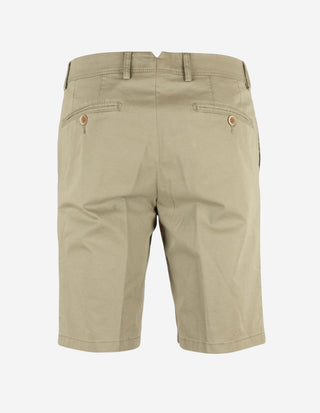 Shorts Bomull Stretch Mossgrön
