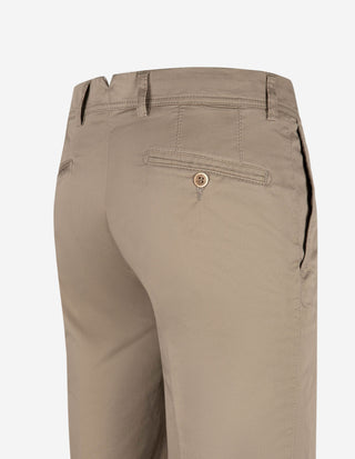 Shorts Bomull Stretch Gråbeige