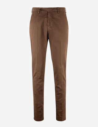 Chinos Ströms Bomull Stretch Mörkbrun