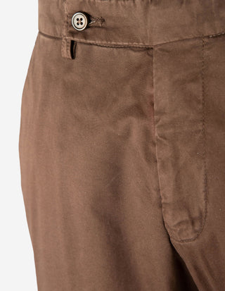 Chinos Ströms Bomull Stretch Mörkbrun
