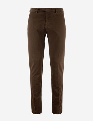 Chinos Ströms Bomull Stretch Mörkbrun