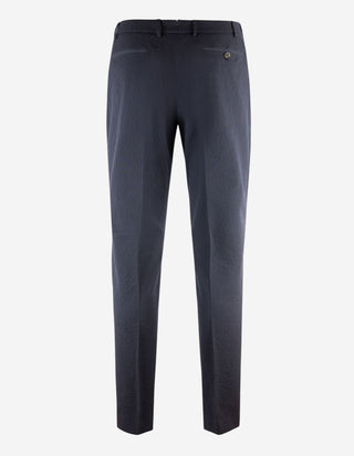 Morello Elax Seeersucker Byxa Navy