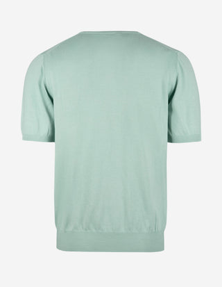 T-shirt Finstickad Bomull Grön
