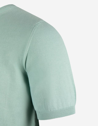T-shirt Finstickad Bomull Grön