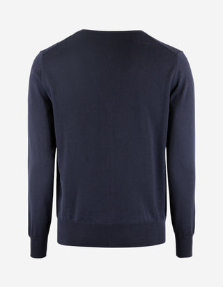 Cardigan Merinoull Marinblå