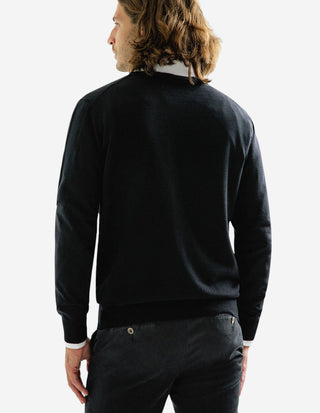Cardigan Merinoull Svart